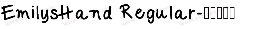 EmilysHand Regular字体转换